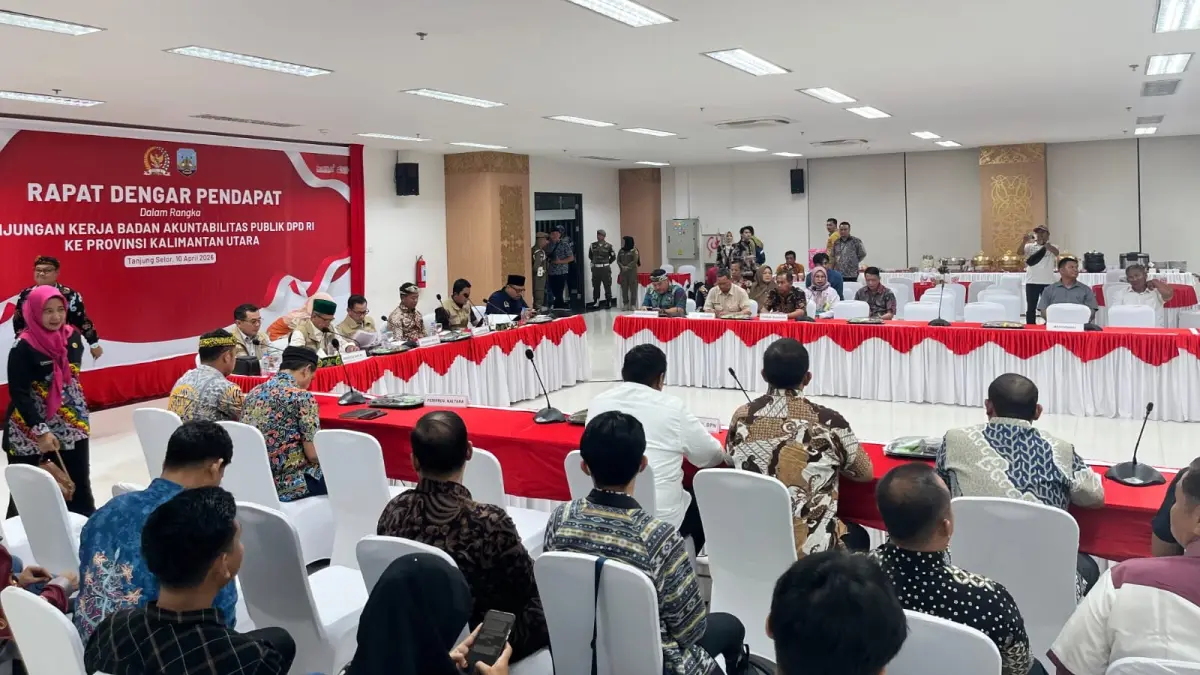 KUNJUNGAN: BAP DPD RI lakukan kunjungan kerja ke Provinsi Kalimantan Utara dalam RDP. (FAISAL/HRK)