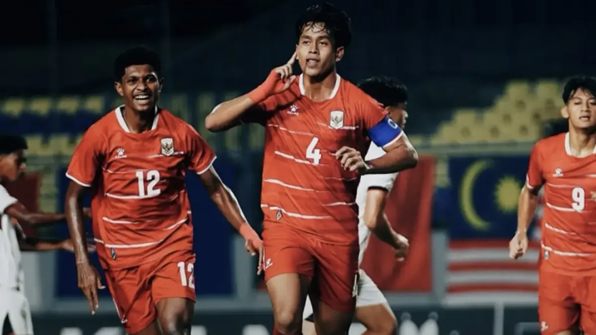 Timnas Indoensia U-17 vs Timor Lester. (Timnas Indonesia)