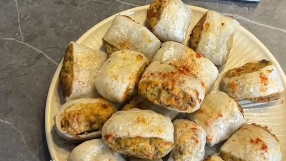 Potret chicken bites rice paper yang crispy dan rendah minyak. (Instagram:@_vaniawijaya)
