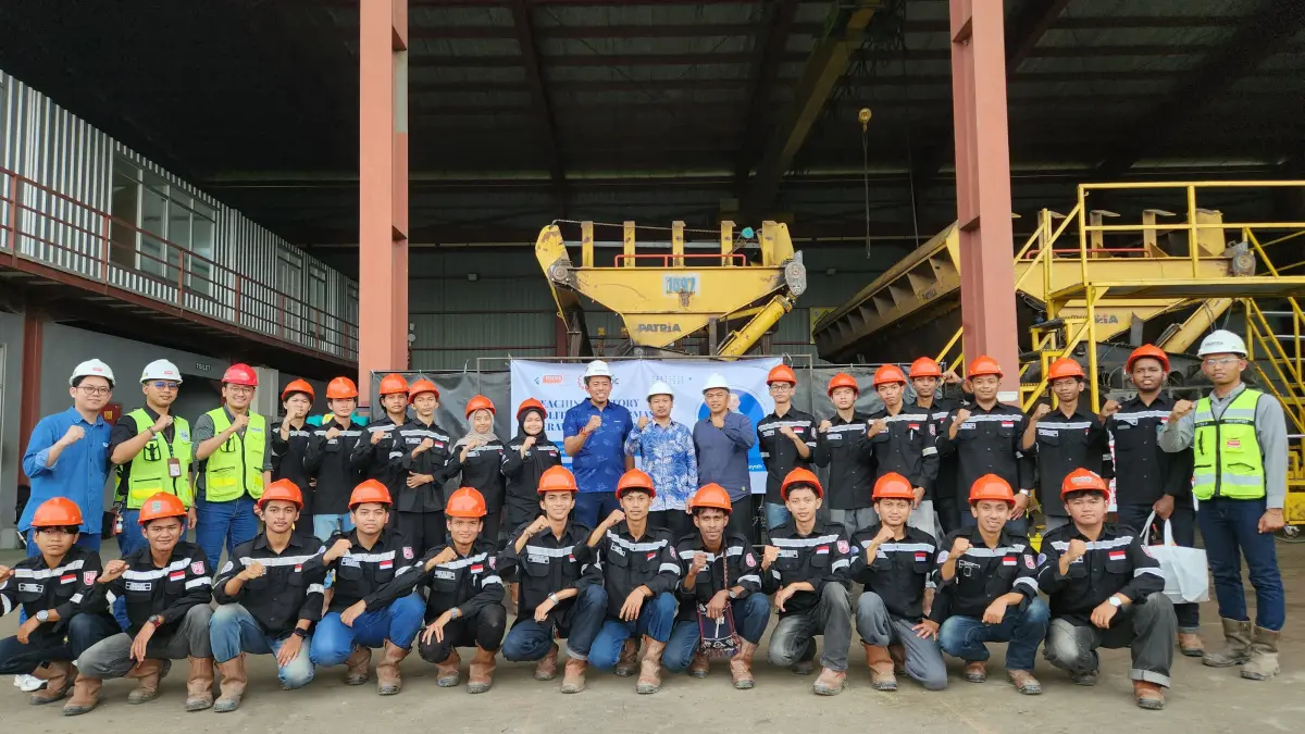 BERSINERGI: PT Triatra Sinergia Pratama site Tanjung Redeb sukses melaksanakan program Teaching Factory selama tiga hari di Politeknik Sinar Mas Berau Coal.