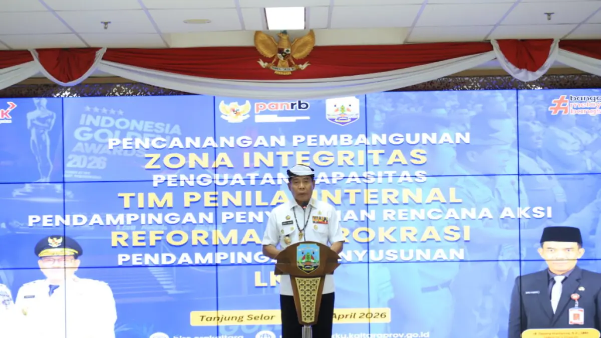 ZONA INTEGRITAS: Gubernur Kaltara Zainal Arifin Paliwang, menilai Zona Integritas merupakan komitmen dalam membangun sistem kerja yang transparan dan akuntabel. (DKISP KALTARA)