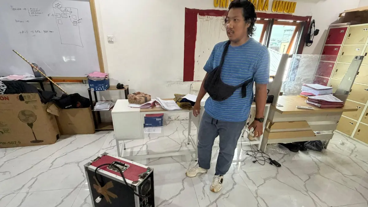 UNGKAP PENCURIAN: Barang bukti berupa perangkat sound system diamankan di ruang Unit Pidum Satreskrim Polres Tarakan, Jumat (17/4). (SEPTIAN ASMADI/HRK)