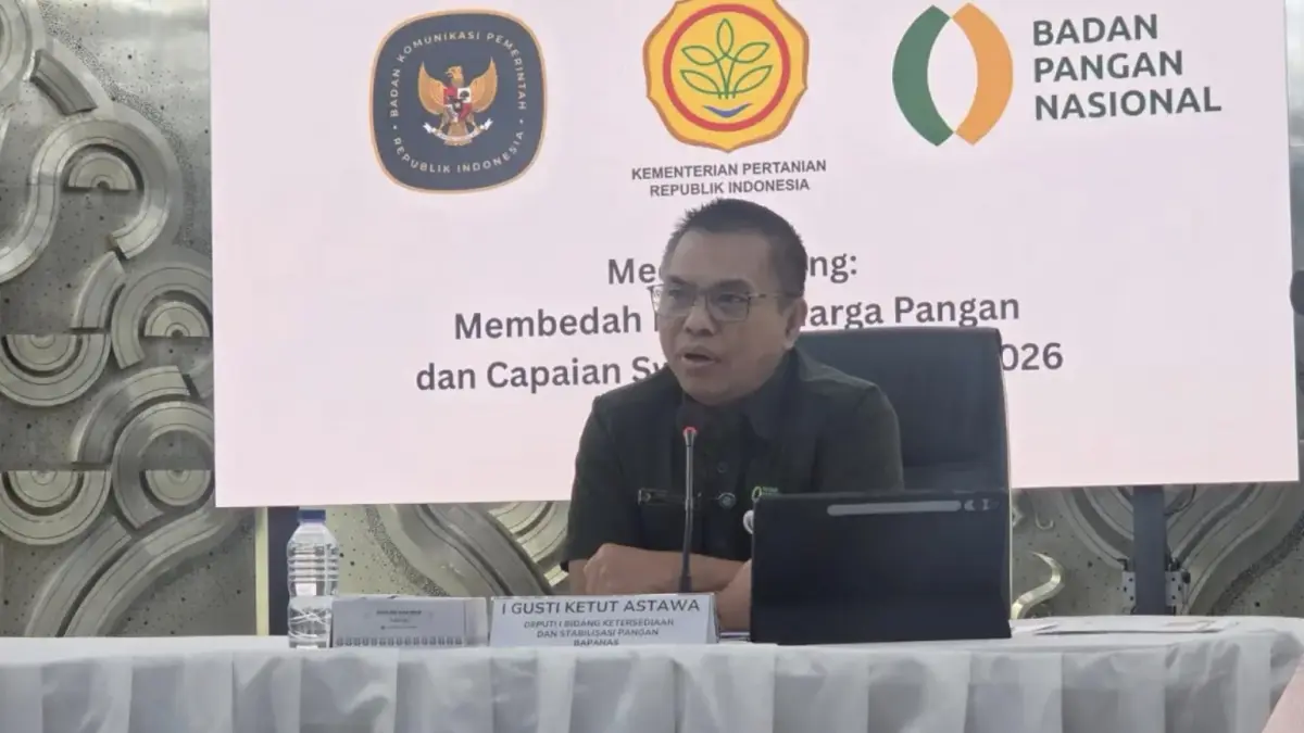 Deputi I Bidang Ketersediaan dan Stabilisasi Pangan Bapanas I Gusti Ketut Astawa (Nurul Fitriana/JawaPos.com)

