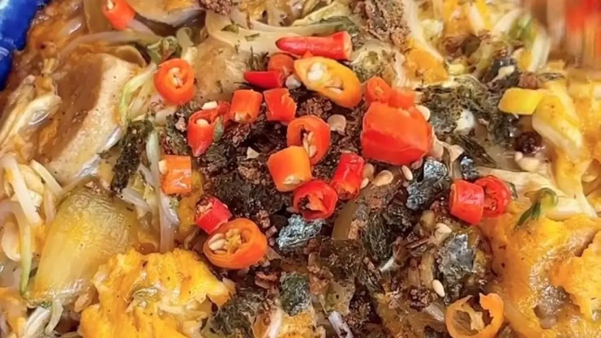 Potret teriyaki omelette next level yang sehat dan lezat. (Instagram: @jennidish)