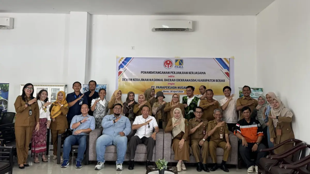 DUKUNG UMKM: Dekranasda Berau bersama salah satu perusahaan swasta di Berau menjalin kerja sama untuk memperkuat pembinaan pada produksi yang dijalani UMKM di Berau.&nbsp; (SENO/BP)