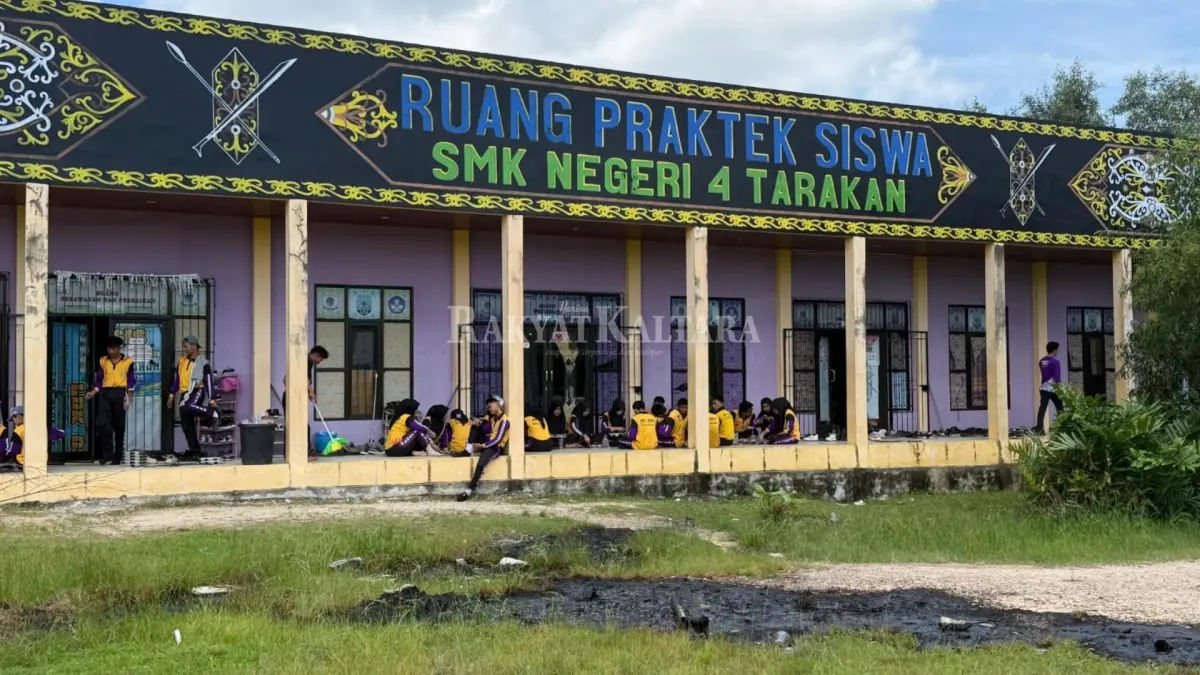 BELUM MEMADAI: Ruang praktik siswa SMKN 4 Tarakan belum dilengkapi sarana prasarana. (SEPTIAN ASMADI/HRK)