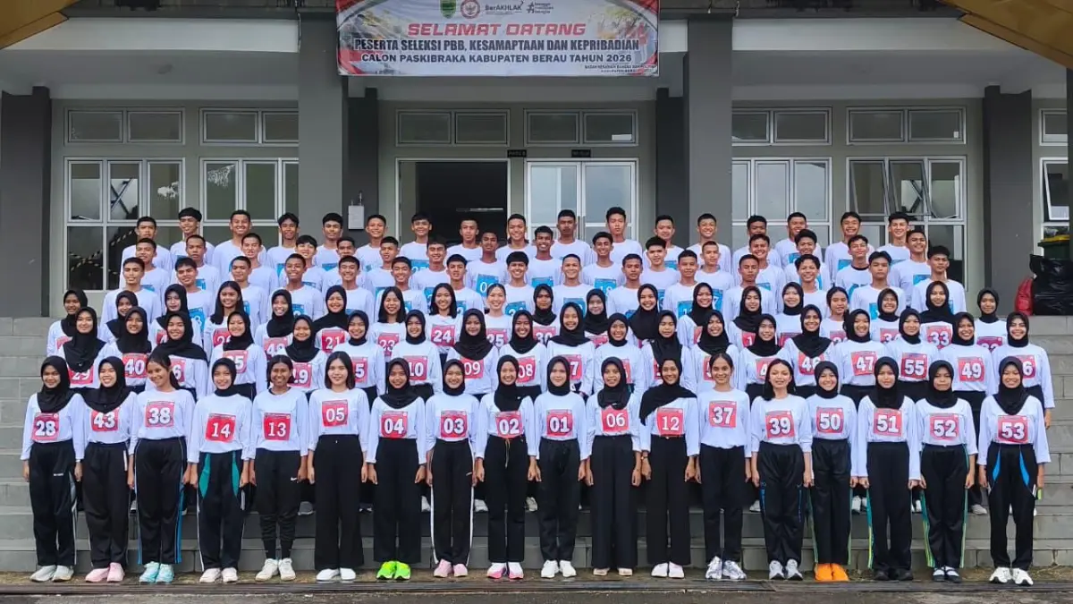 SELEKSI PROVINSI: Enam pelajar terbaik asal Kabupaten Berau saat ini mengikuti seleksi Paskibraka tingkat Provinsi Kaltim, setelah lolos di tingkat kabupaten. (KESBANGPOL UNTUK BERAU POST)