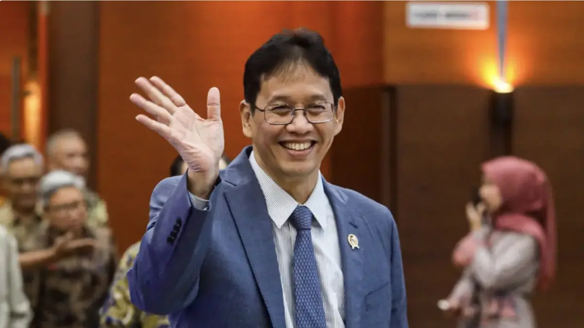 Menteri Keuangan Purbaya Yudhi Sadewa menyampaikan paparan pada konferensi pers APBN KiTa di Jakarta, Selasa (5/5/2026). (Salman Toyibi/Jawa Pos)