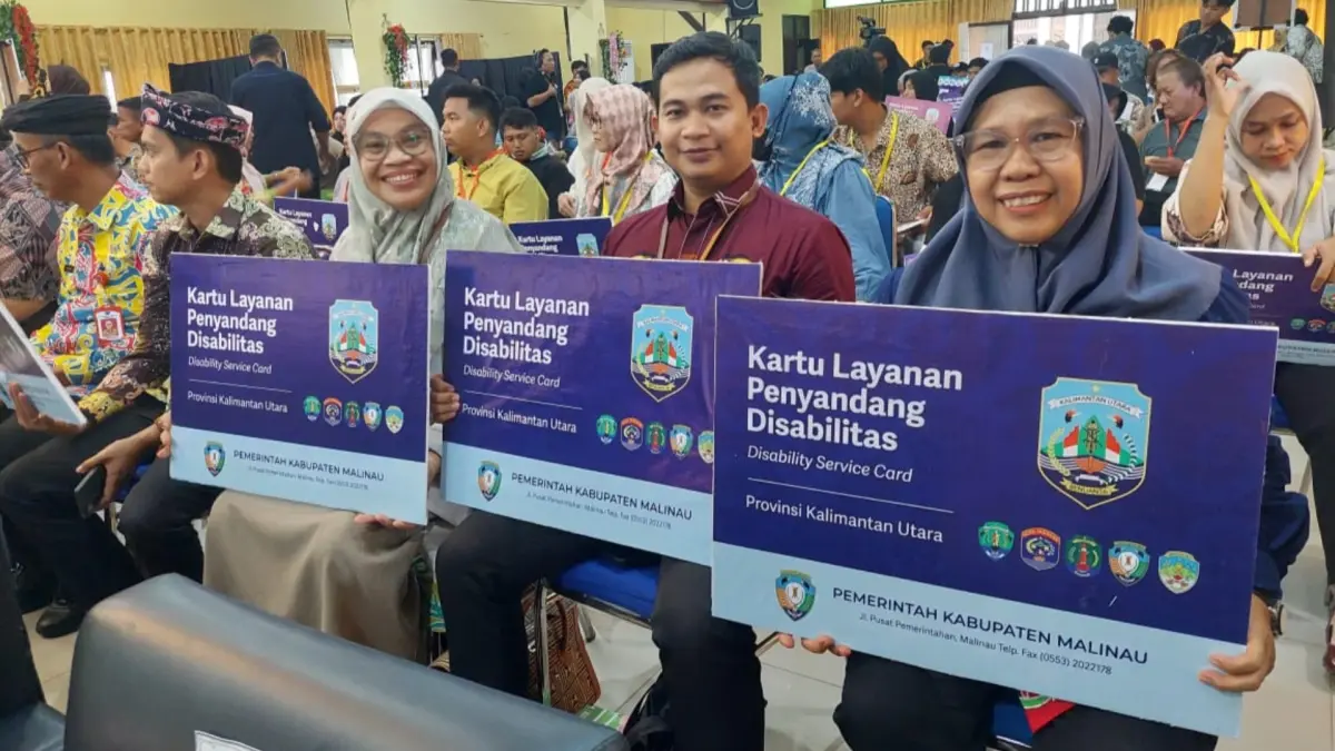 BERI DUKUNGAN: Program Kartu Layanan Penyandang Disabilitas Kabupaten Bulungan lahir dari proses pendampingan dan keterlibatan bersama penyandang disabilitas. (PEMKAB BULUNGAN)