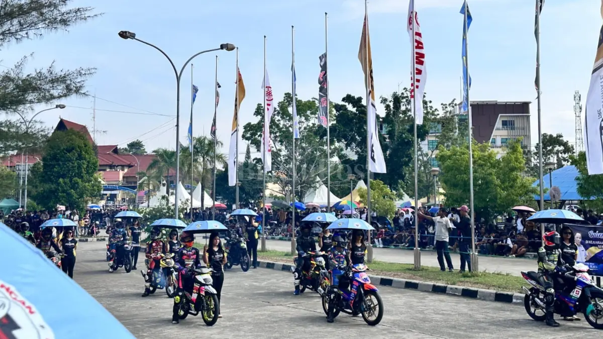 PERHATIKAN ATLET: Melalui event balap road race IMI Berau terus perhatikan perkembangan atlet. (ARTA KUSUMA YUNANDA/BP)