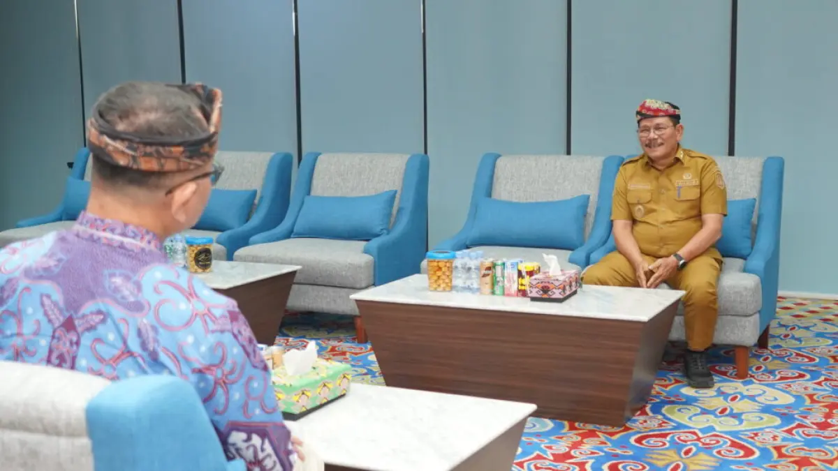 BERPAMITAN: Wagub Kaltara Ingkong Ala, menerima kunjungan Kepala Perwakilan Bank Indonesia (BI) Provinsi Kaltara Hasiando G. Manik yang berpamitan menjelang penugasan baru. (DKISP KALTARA)
