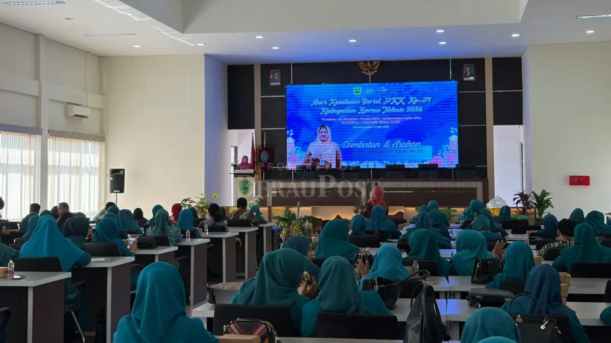 PERAN AKTIF: Pemkab Berau mengapresiasi peran aktif TP PKK dalam mendukung pembangunan daerah, khususnya peningkatan kesejahteraan keluarga dan penanganan stunting. (IZZA/BP)