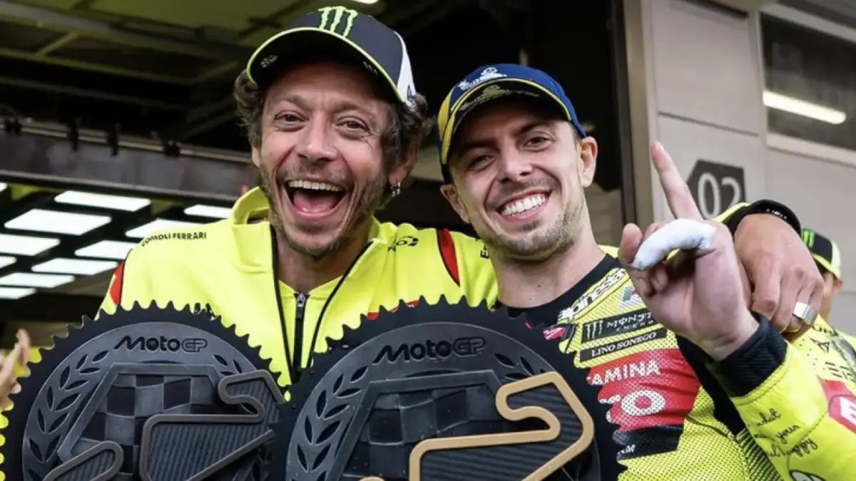 Valentino Rossi dan Fabio Di Giannantonio (Instagram @vr46racingteam)

