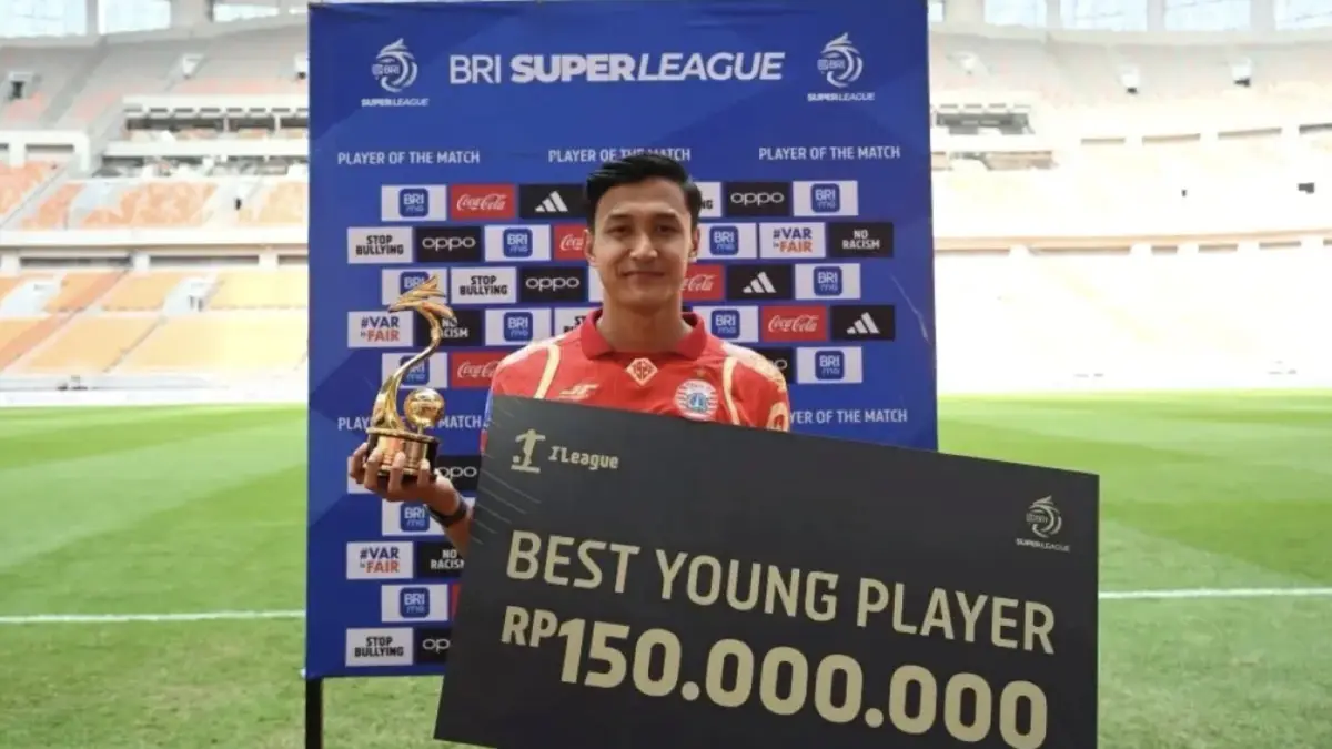 Pemain Persija Jakarta Dony Tri Pamungkas jadi Best Young Player BRI Super League 2025/26. (Istimewa)