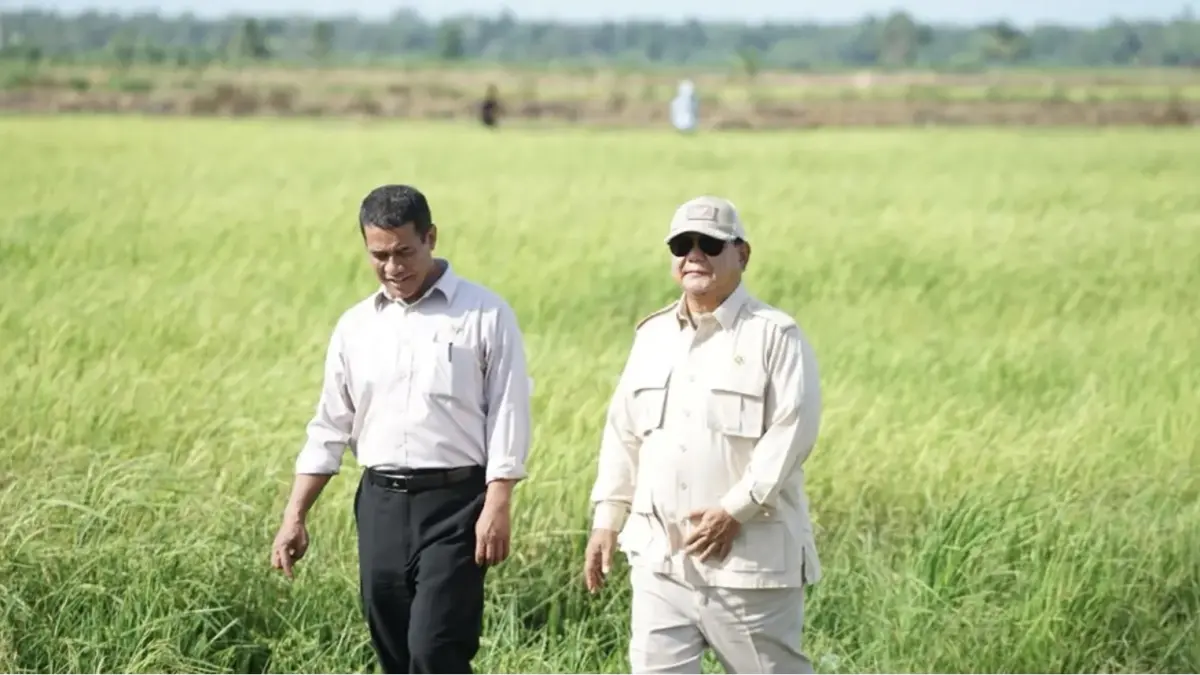Menteri Pertanian (Mentan) Andi Amran Sulaiman dan Presiden Prabowo Subianto. (Istimewa)