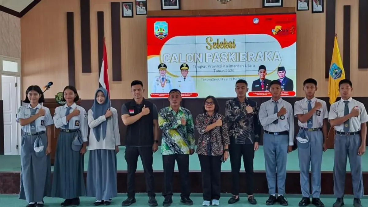 LOLOS SELEKSI: Setelah melalui rangkaian seleksi ketat terpilih enam putra-putri terbaik Kaltara mengikuti seleksi calon Paskibraka tingkat nasional 2026. (DKISP KALTARA)