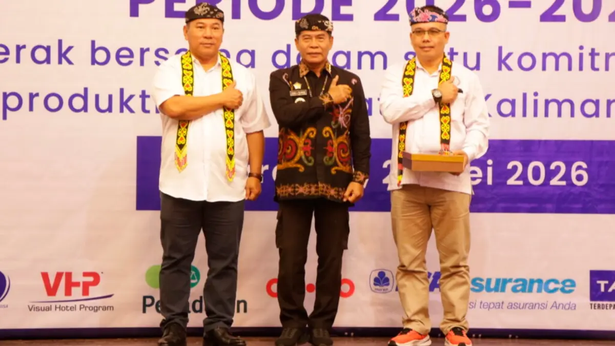 PERHOTELAN: Gubernur Kaltara Zainal A. Paliwang, Hum hadiri pelantikan Pengurus IHGMA DPD Kaltara Periode 2026—2029, Senin (25/5) lalu. (DKISP KALTARA)
