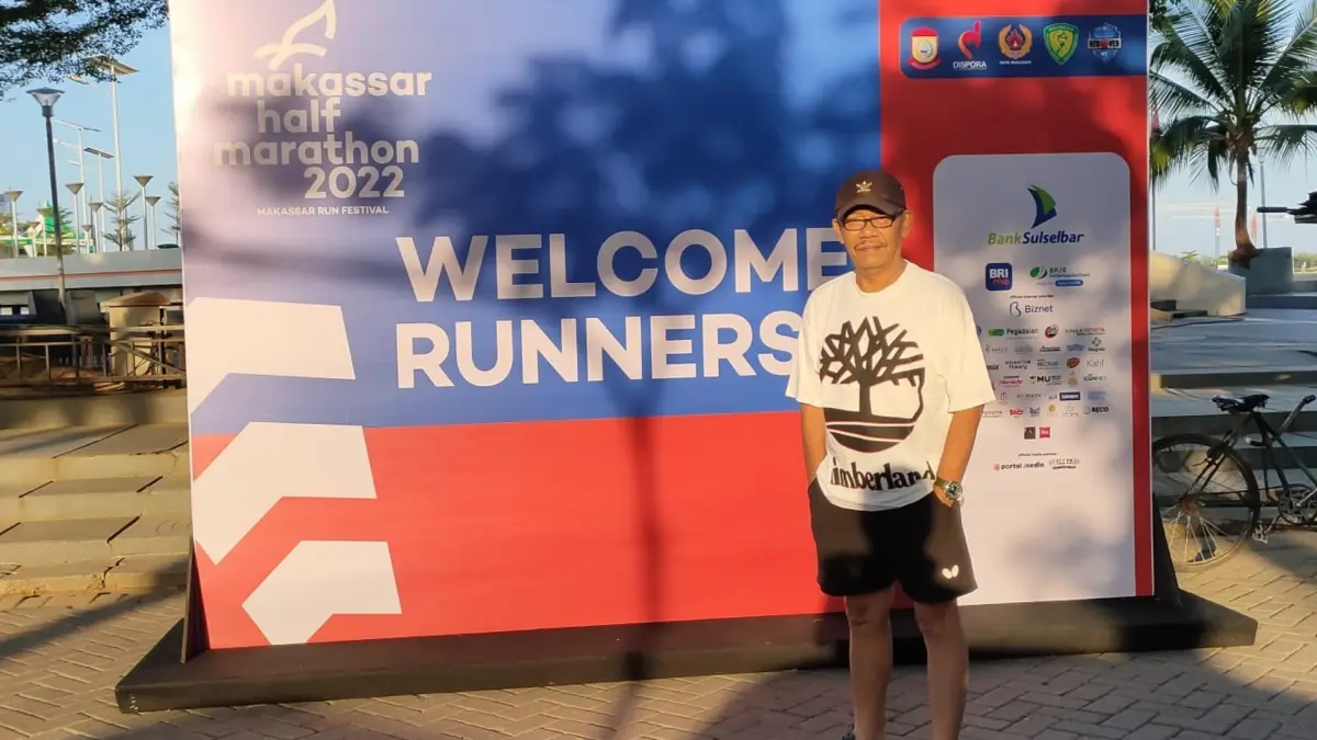 MHM: Ketika Makassar Half Marathon pertama kali digelar tahun 2022, saya hadir namun bukan sebagai peserta. (Dokumentasi pribadi)