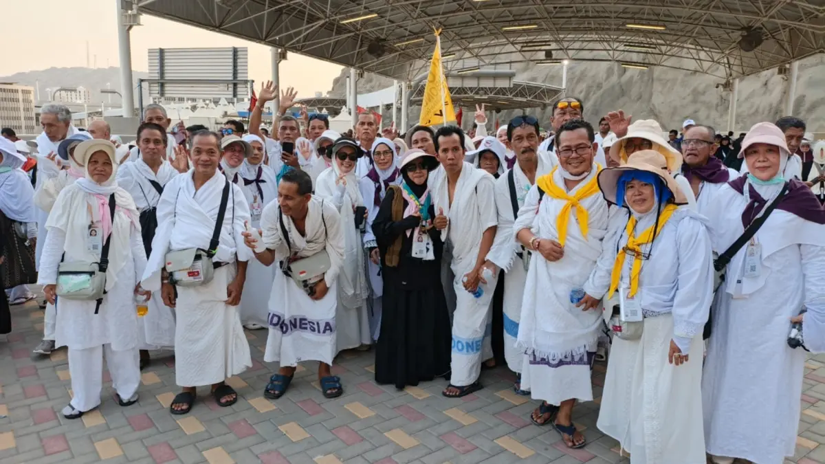 IBADAH HAJI: Jemaah asal Kaltara melaksanakan prosesi ibadah haji di Arab Saudi. (KEMENHAJ DAN UMRAH BALIKPAPAN UNTUK KALTARA)