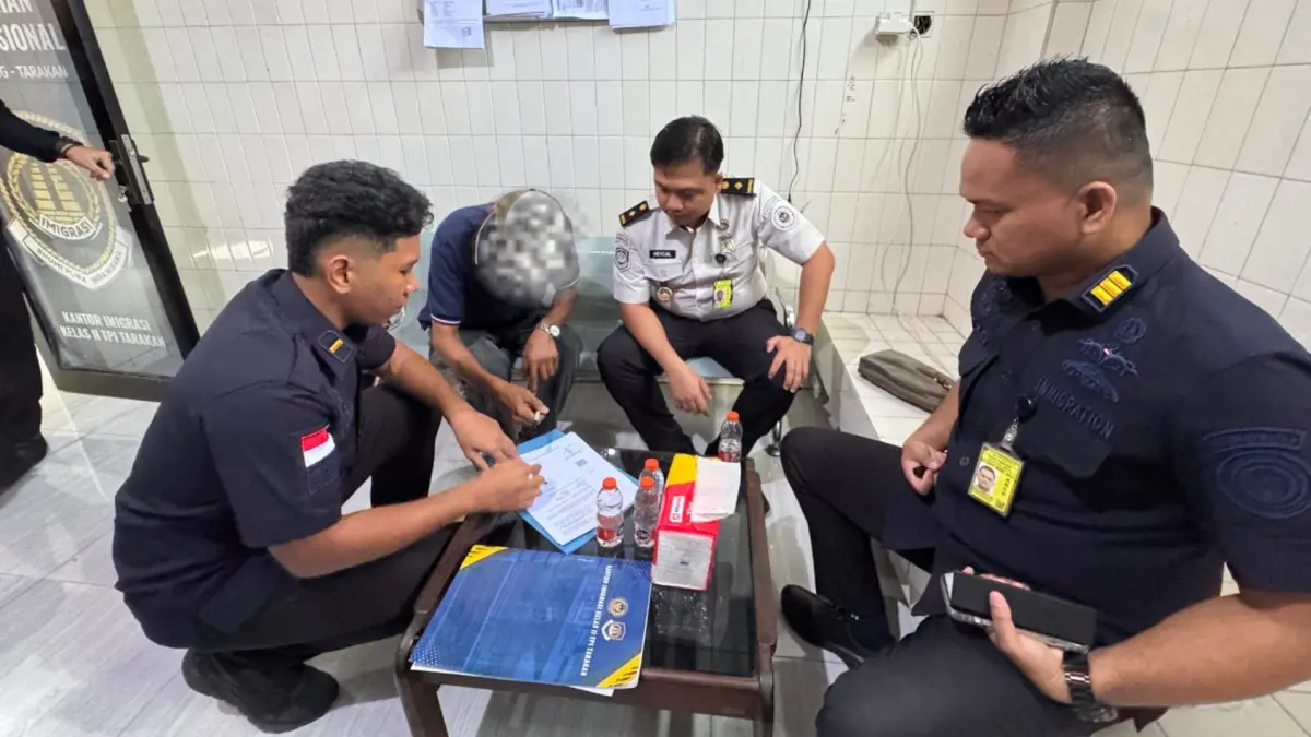 PELANGGARAN IZIN TINGGAL: Warga Malaysia didapati melebihi izin tinggal sehingga harus dipulangkan. (KANTOR IMIGRASI TARAKAN UNTUK HRK)