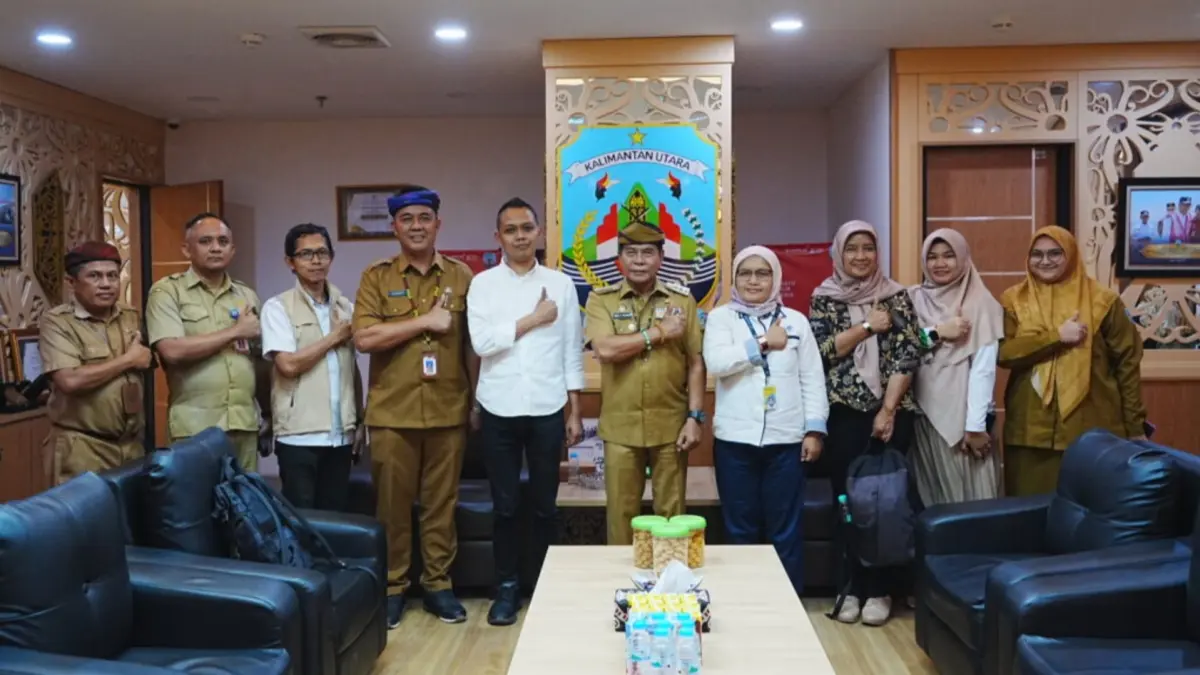 PEMBANGUNAN BPVP: Gubernur Kaltara Zainal A. Paliwang, audiensi dengan jajaran Sekretariat Direktorat Jenderal Pembinaan Pelatihan Vokasi dan Produktivitas Kementerian Ketenagakerjaan RI di Kantor Gubernur Kaltara, Selasa (9/6). (DKISP KALTARA)