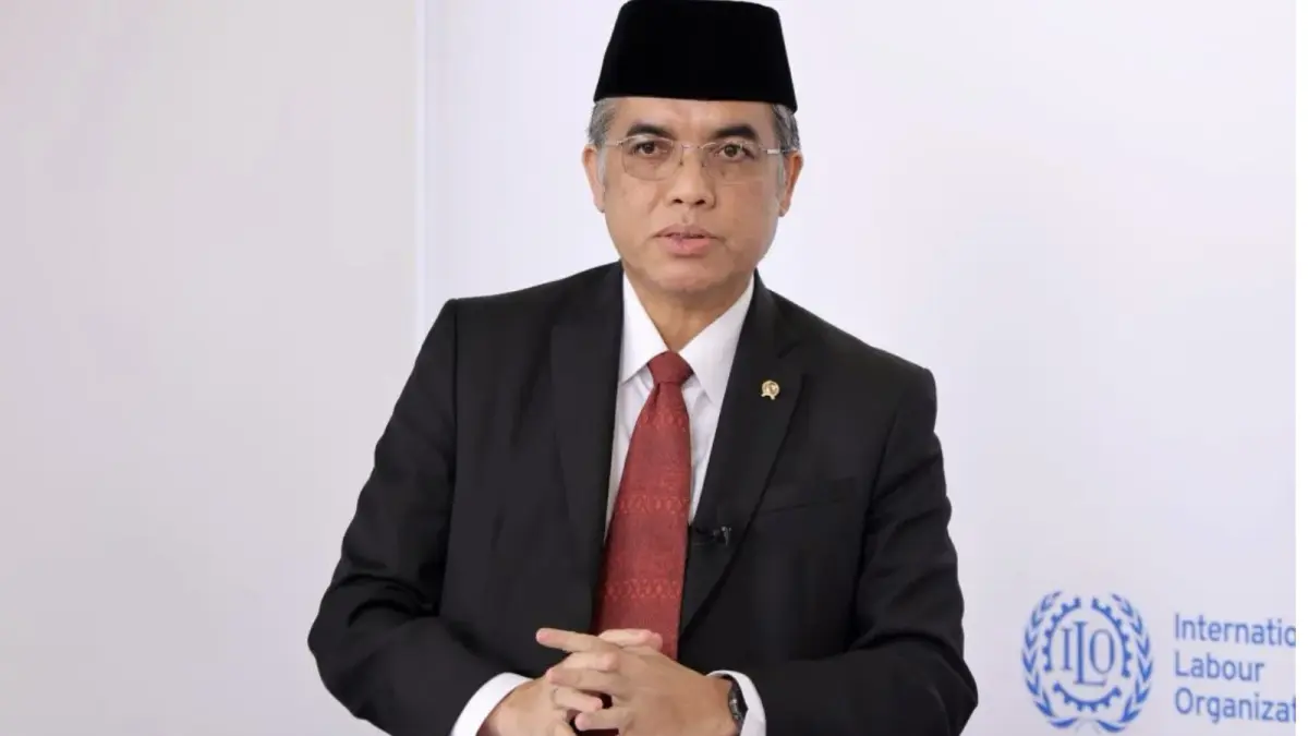 Menteri Ketenagakerjaan (Menaker) Yassierli di sela-sela Konferensi Perburuhan Internasional atau International Labour Conference (ILC) ke-114, Jenewa, Kamis (11/6/2026). (ANTARA)