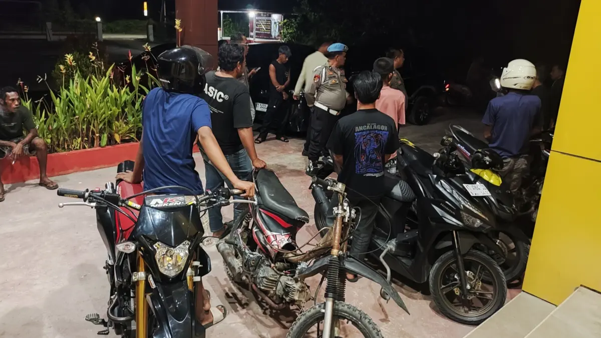 DIAMANKAN: Polsek Pulau Derawan berhasil mengamankan belasan kendaraan yang melanggar aturan. (ARTA KUSUMA YUNANDA)