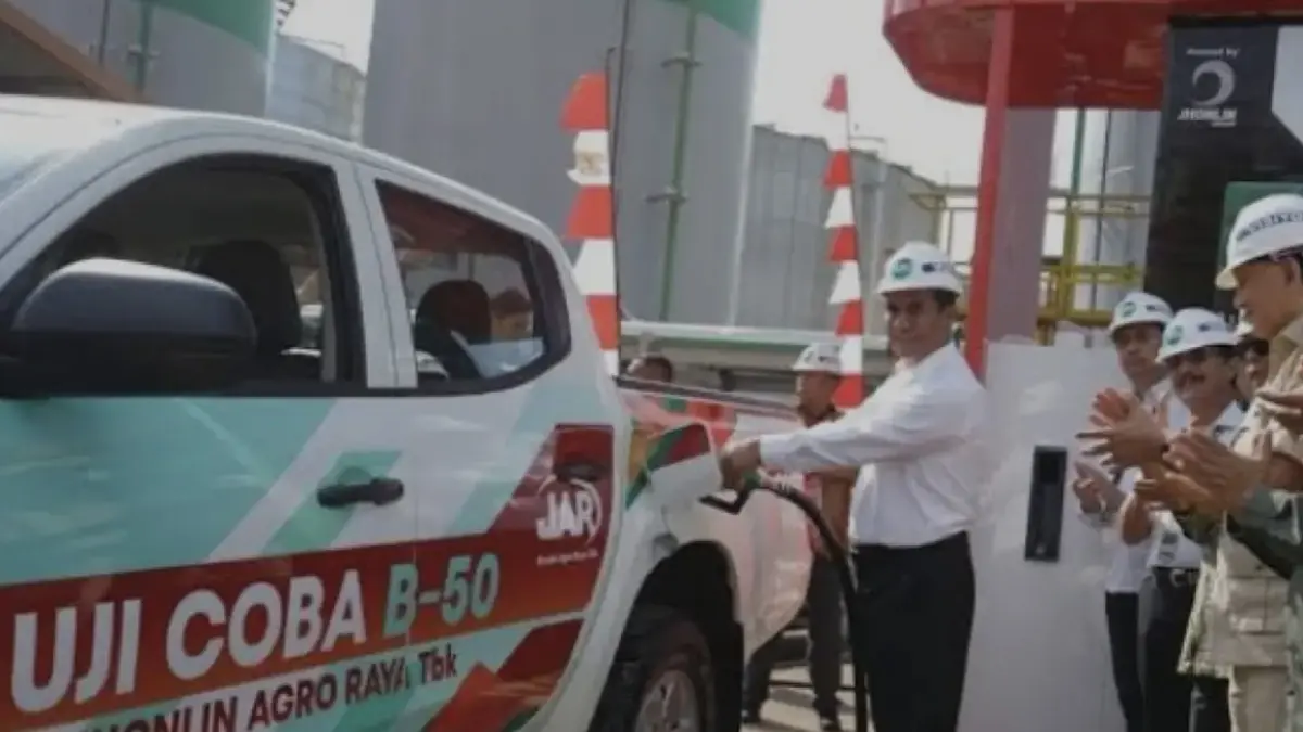 Pengujian BBM solar B50. (Istimewa)
