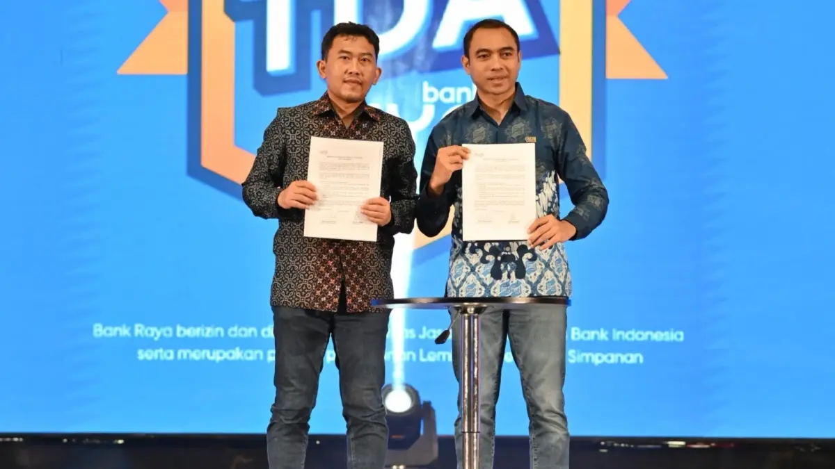 AKSELERASI BISNIS: Bank Raya berkolaborasi dengan Komunitas Tangan Di Atas (TDA) meluncurkan program GEN TDA Raya untuk mendampingi pelaku UMKM dalam mengoptimalkan pengelolaan keuangan melalui solusi digital perbankan.