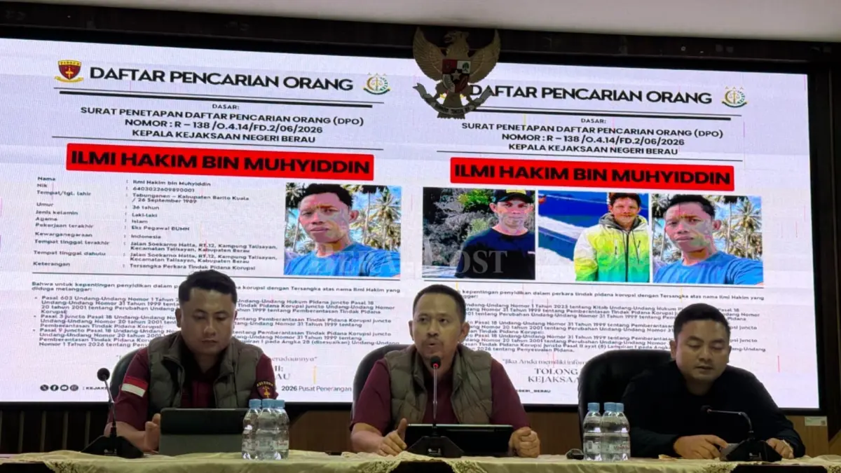 LIBATKAN AMC: Kejari Berau berencana melibatkan Adhyaksa Monitoring Centre di bawah naungan Kejaksaan Agung, untuk melacak keberadaan tersangka IH yang masuk dalam DPO. (SENO/BP)