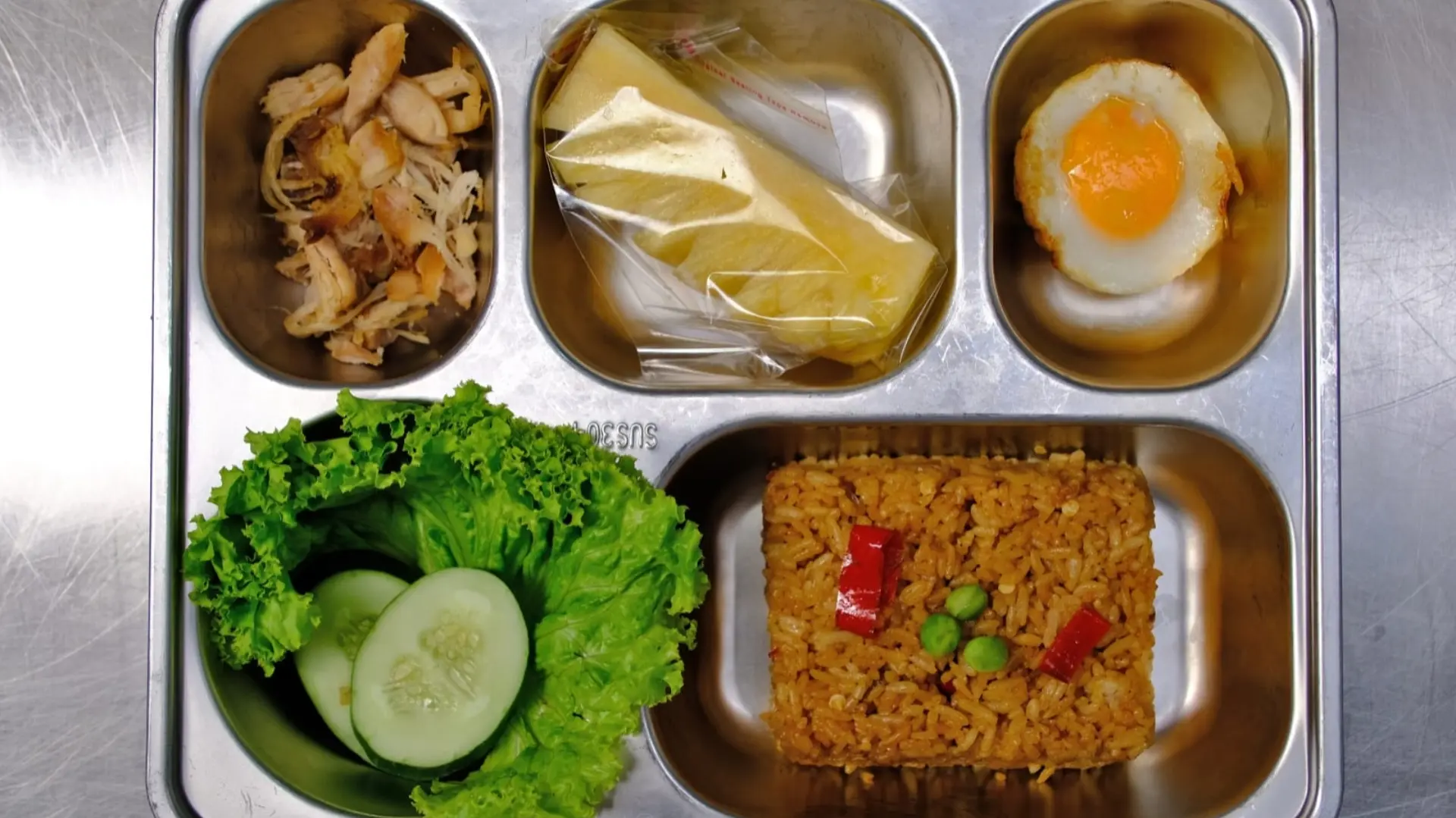 STANDAR GIZI: Salah satu menu makanan MBG yang disajikan di SPPG Kaliboto, Bener, Purworejo, Jawa Tengah.
