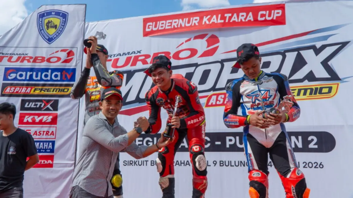 SALURKAN BAKAT: Gelaran Kejurnas Motoprix Putaran 2 Region C Kalimantan Gubernur Kaltara Cup 2026. (DKISP KALTARA)