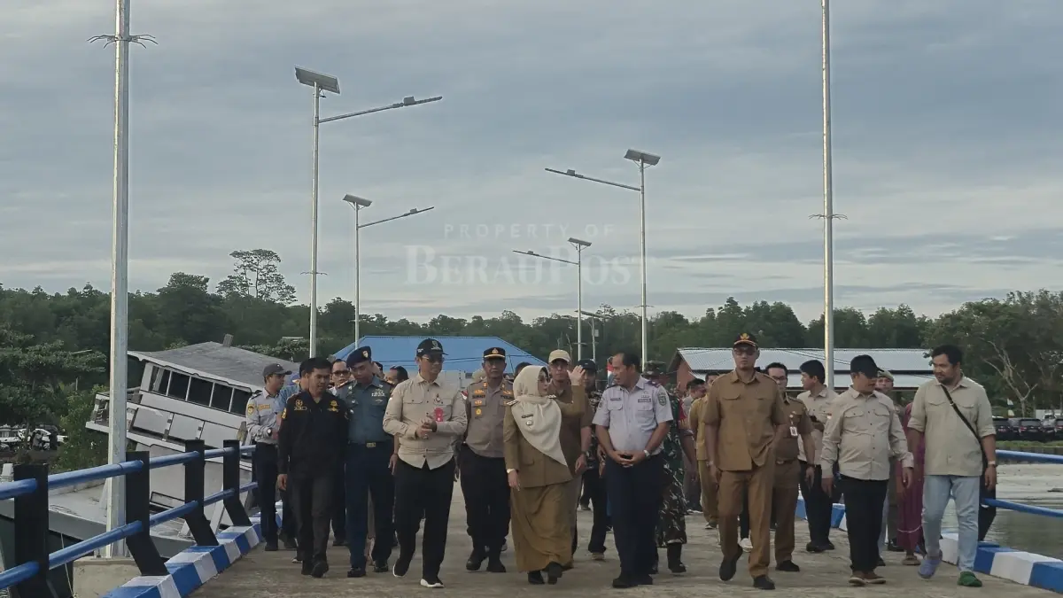 BELUM BEROPERASI: Meski sudah rampung, Dermaga Teluk Sulaiman di Kecamatan Bidukbiduk masih belum dapat digunakan. (BERAU POST)