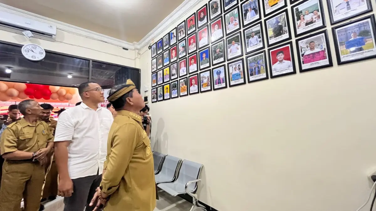 PENGEMBANGAN SDM: Gubernur Kaltara Zainal A. Paliwang meninjau lembaga pelatihan Patriot Muda Training Center. (FAISAL/HRK)