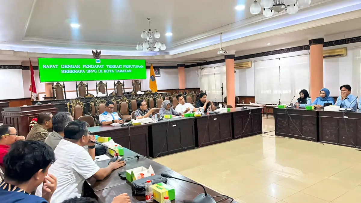 KOORDINASI: DPRD Tarakan panggil semua pihak terkait penghentian sementara dapur MBG, Senin (20/7). (SEPTIAN ASMADI/HRK)