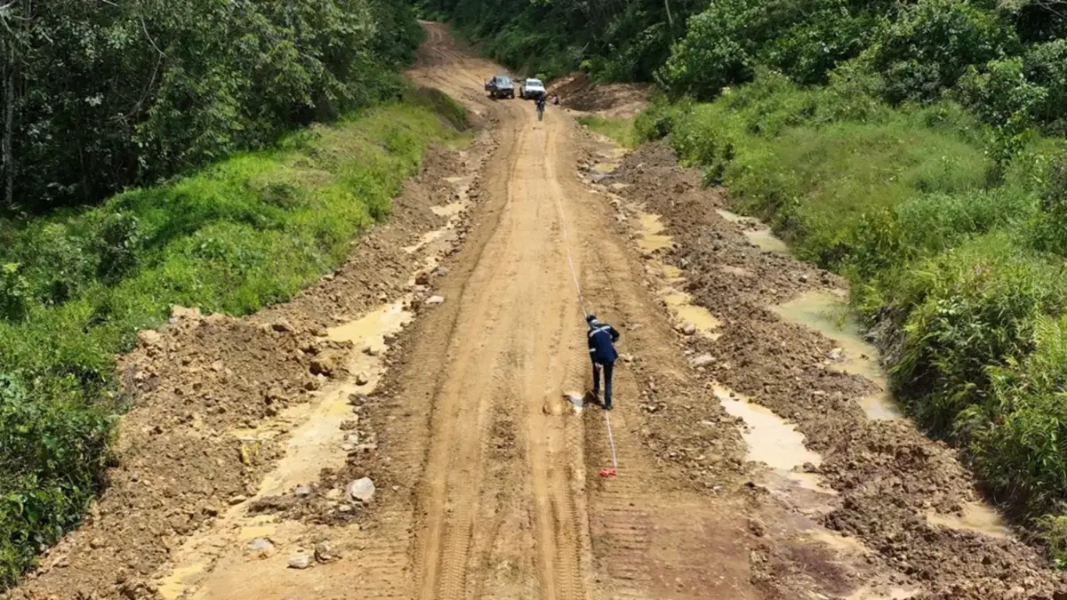 INFRASTRUKTUR: Jalan perbatasan masih menjadi pekerjaan rumah dan terus berproses.&nbsp; (PEMPROV KALTARA)