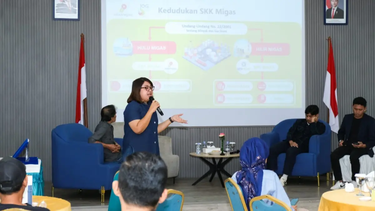 PAPARAN KINERJA: SKK Migas Kalsul memaparkan kinerja capaian lifting minyak mentah, Sabtu (25/7). (SEPTIAN ASMADI/HRK)
