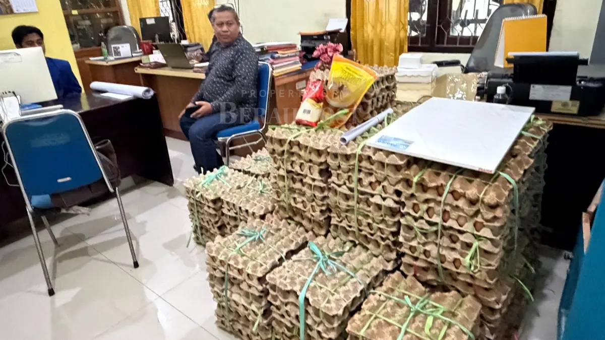 AKAN DISALURKAN: Dinas Pangan Berau akan menyalurkan bantuan pangan kepada 262 KK di 8 kampung yang masuk kategori rentan rawan pangan. (IZZA/BP)