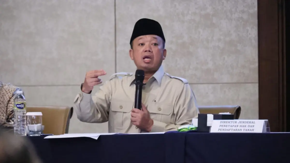 RAKOR OPTIMALISASI LAYANAN: Menteri ATR/Kepala BPN, Nusron Wahid, mengajak Bapenda dan IPPAT Jawa Barat memperkuat sinergi dalam Rapat Koordinasi Optimalisasi Penerimaan Daerah. 