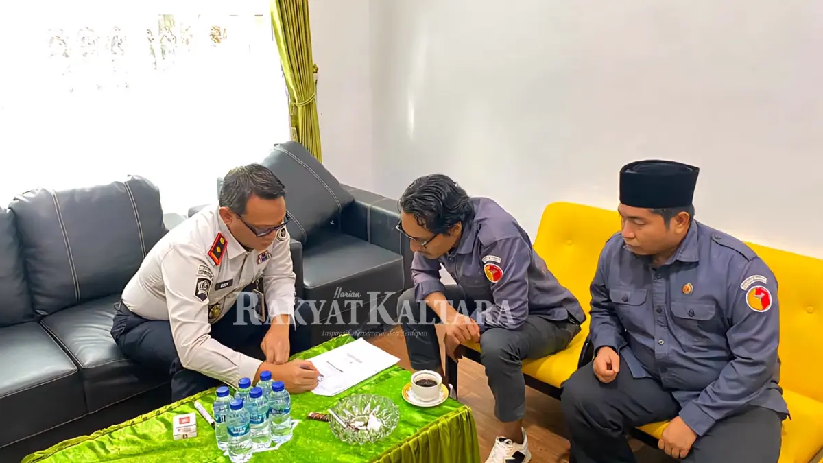 KOORDINASI: Bawaslu Tarakan melakukan koordinasi dengan Bapas Tarakan terkait status hukum mantan terpidana, Rabu (29/7). (SEPTIAN ASMADI/HRK)