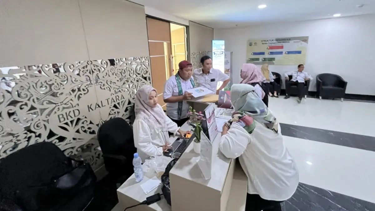 PELAYANAN: Meski masih diberlakukan WFA setiap Jumat, Pemprov Kaltara memastikan pelayanan tetap berjalan. (FAISAL/HRK)