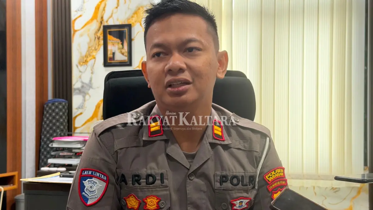 Kasat Lantas Polres Tarakan, Iptu Ardi Wisnu Pradana.( SEPTIAN ASMADI/HRK)