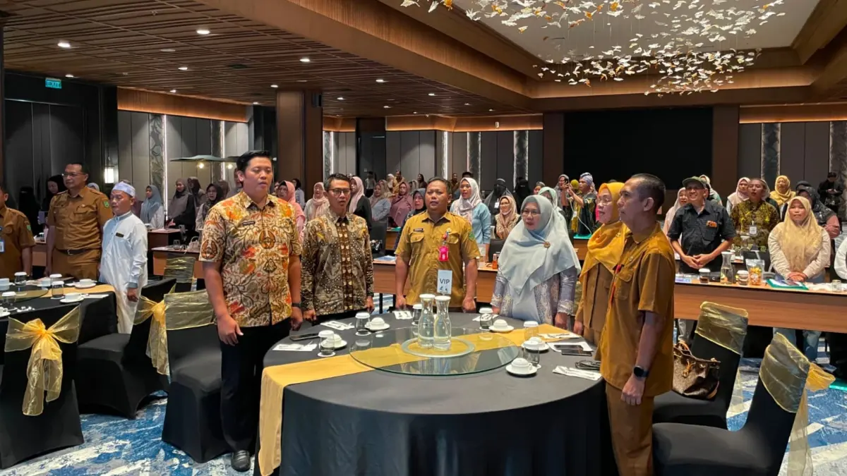 PENGEMBANGAN UMKM: Sekkab Berau Muhammad Said saat menghadiri sekaligus membuka kegiatan yang berfokus pada pengembangan kapasitas pelaku UMKM. (SENO/BP)