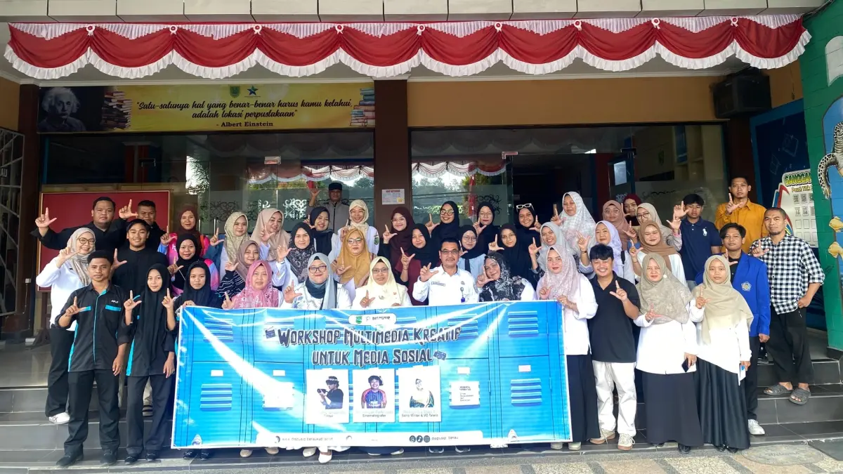 WORKSHOP MULTIMEDIA: Pembukaan Workshop Multimedia Kreatif untuk Media Sosial yang diikuti 36 peserta, Rabu (5/8) lalu. (IZZA/BP)