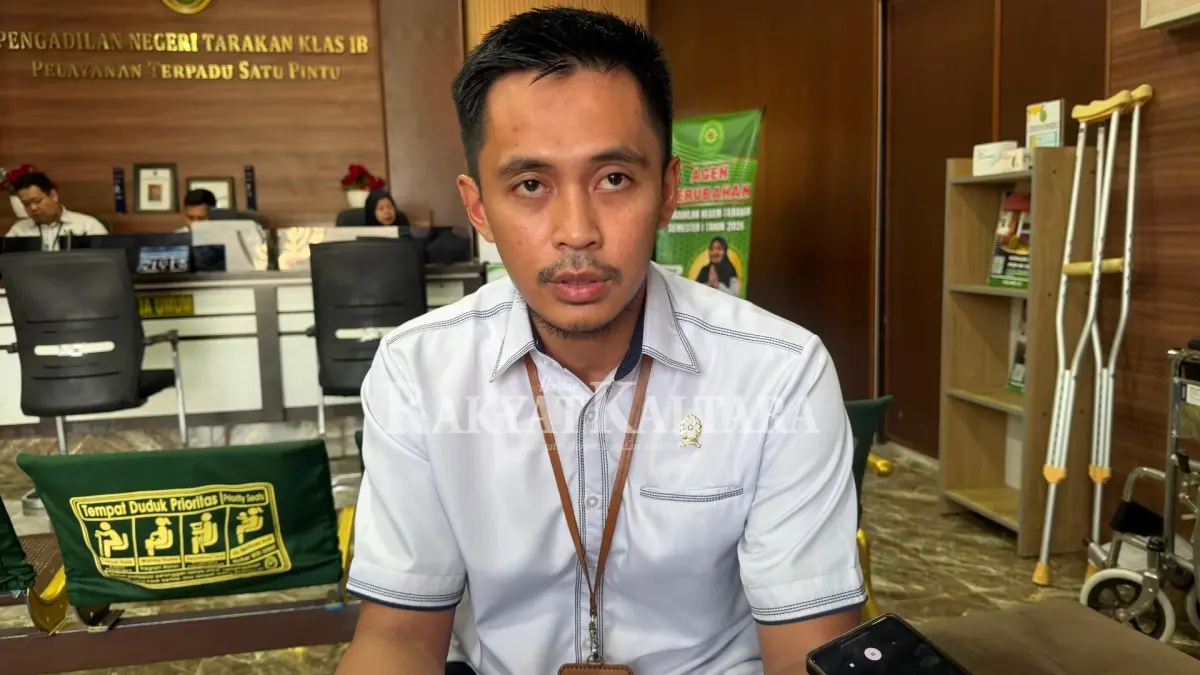 Juru Bicara PN Tarakan, Muhammad Eric Ilham Aulia Akbar. (SEPTIAN ASMADI/HRK)