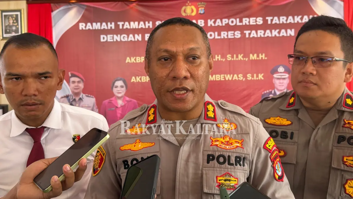 Kapolres Tarakan, AKBP Bonifasius Rumbewas. (SEPTIAN ASMADI/HRK)