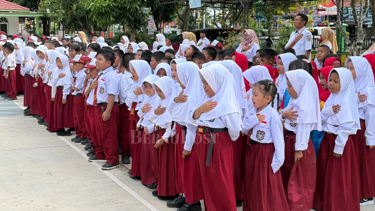 ILUSTRASI: Disdik Berau akan mengeluarkan langkah antisipasi pembelajaran di sekolah, menyusul dampak karhutla dan kondisi cuaca ekstrem di Berau. (IZZA/BP)