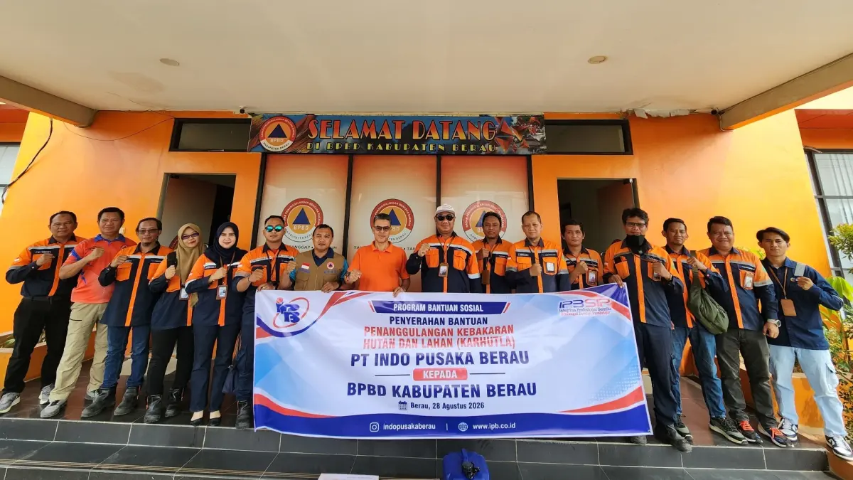 AKSI NYATA: PT IPB turut perkuat sinergitas penanganan Karhutla di Berau, dengan menyalurkan bantuan BBM dan personel untuk bantu BPBD.