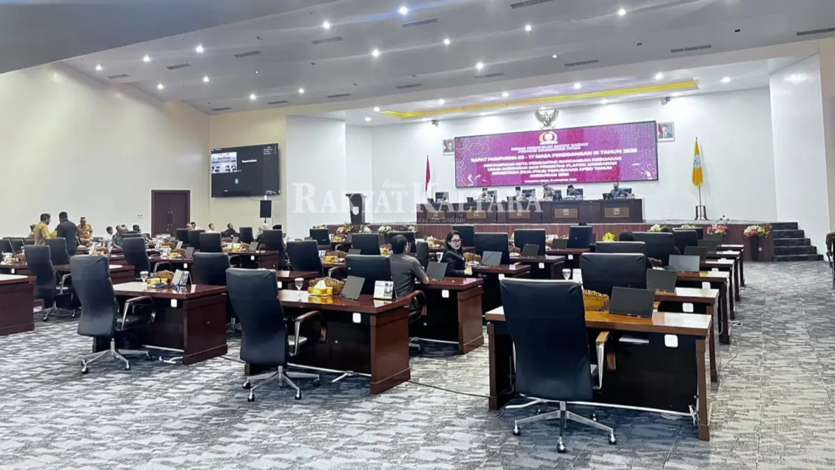 DITUNDA: Paripurna yang dilaksanakan DPRD Kaltara harus ditunda karena mempertimbangkan kondisi dan memastikan pembahasan KUA-PPAS Perubahan dapat berjalan dengan memenuhi ketentuan kuorum. (FAISAL/HRK)