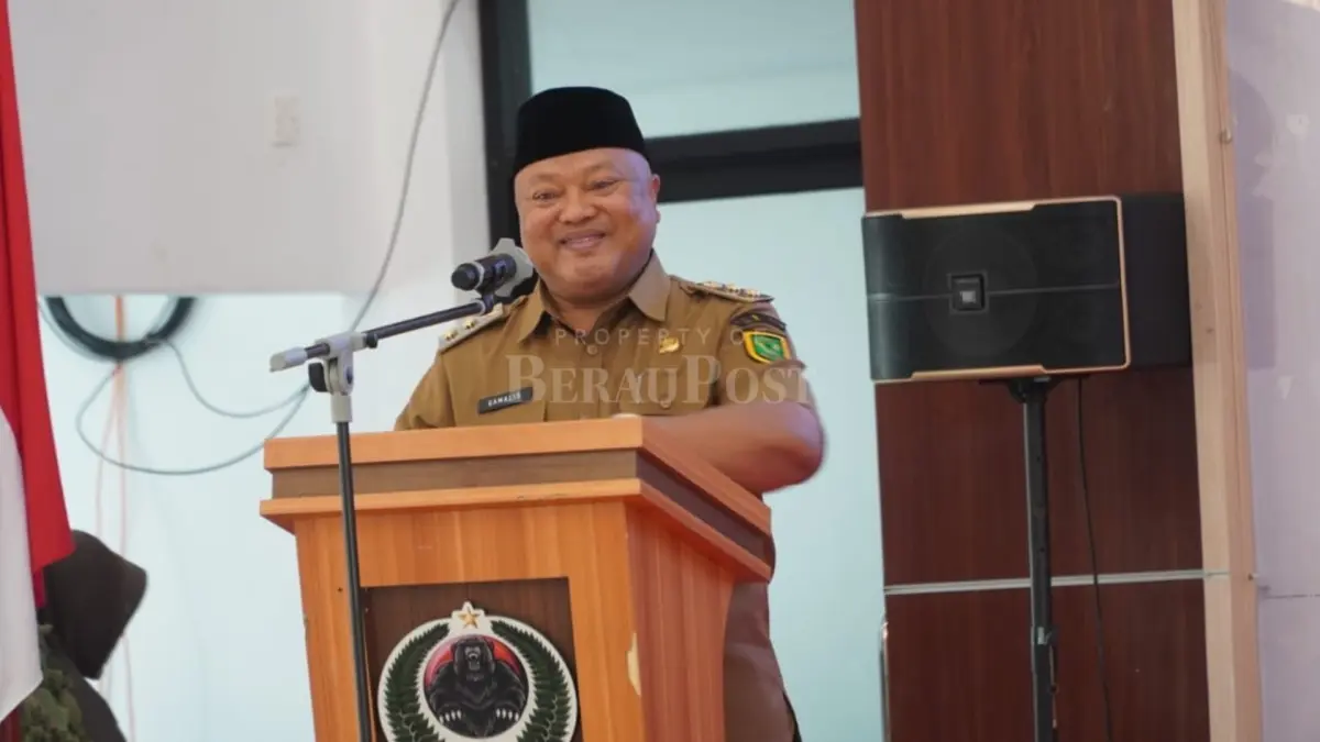PENYULUHAN KARHUTLA: Wabup Berau Gamalis menegaskan pentingnya kolaborasi lintas sektor dalam penanganan Karhutla di Berau yang kini tercatat memiliki 533 titik panas. (IZZA/BP)